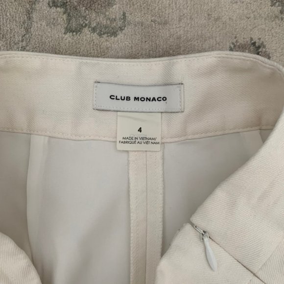 Club Monaco Joannah Linen-Blend Capri Wide Leg Pant - Picture 5 of 7